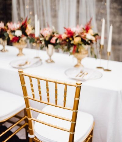 Chiavari Tiffany Stühle in gold