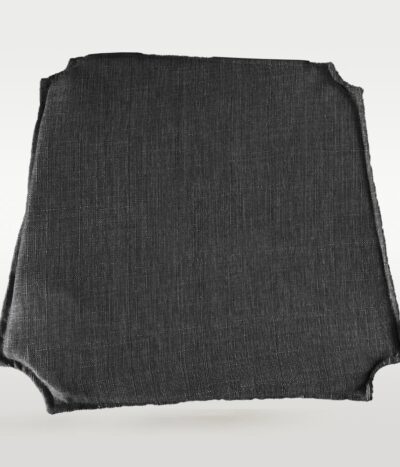 Leinen Sitzkissen für Wishbone Stuhl Schwarz