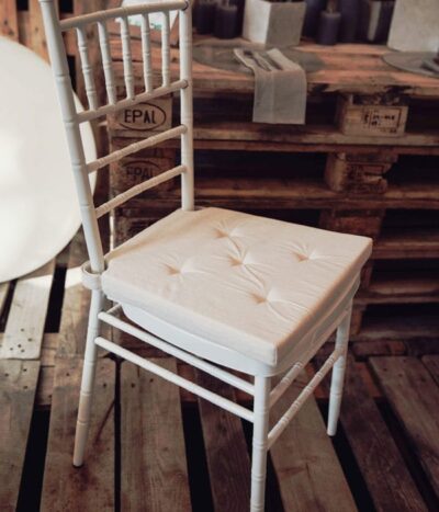 Sitzkissen für Chiavari Tiffany Off White