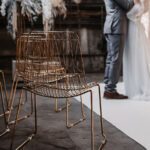 Lucy Wire Stuhl im Mesh-Look gold - Image 2