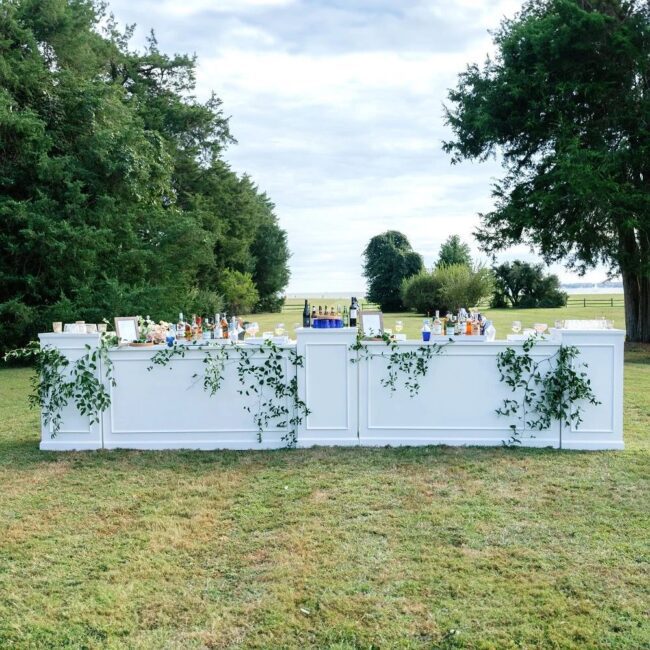 Mobile Bar-Säule Stage weiß rechteckig 60x60x115cm - Image 8