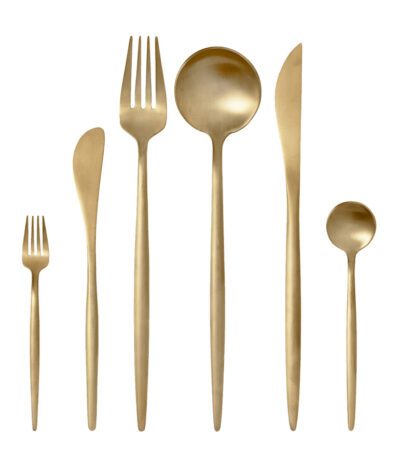 Besteck Gold Matt Set 6-teilig