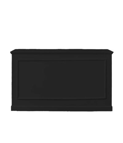 Mobile Bartheke schwarz rechteckig 183x60x106cm