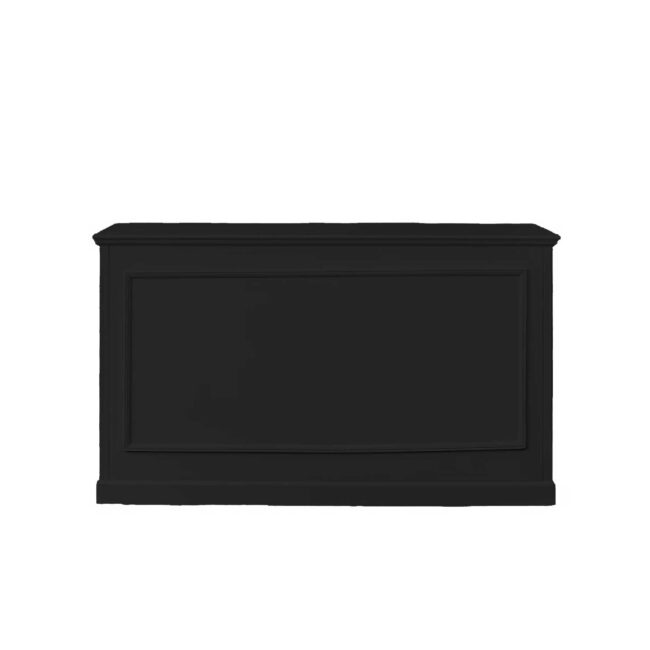 Mobile Bartheke schwarz rechteckig 183x60x106cm