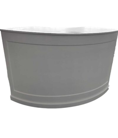 Mobile Bartheke weiß 1/4 curved 171x76x106cm