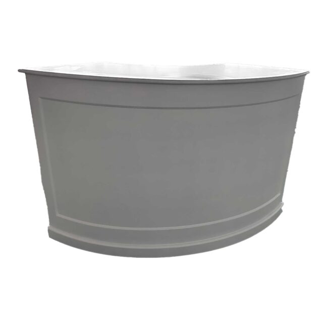 Mobile Bartheke weiß 1/4 curved 171x76x106cm