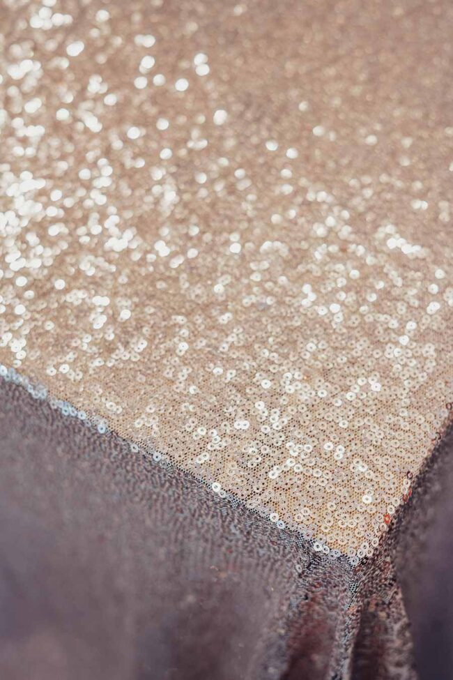 Pailettentischdecke in rosé blush - Image 2