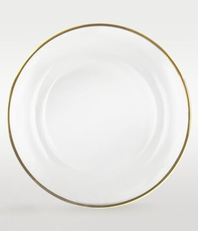 Platzteller aus Glas mit goldrand 33cm