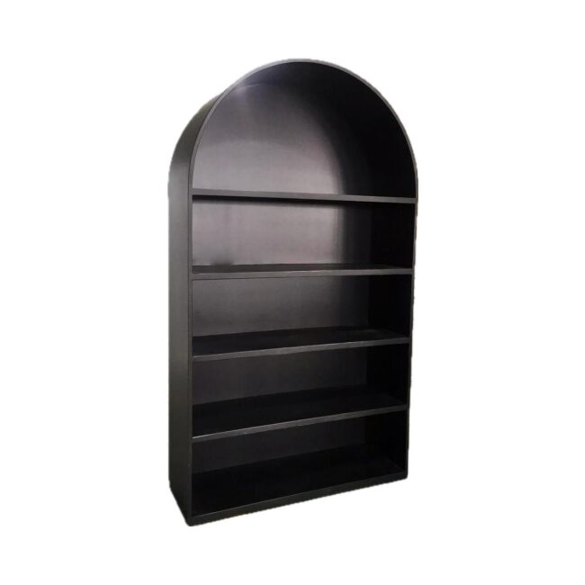 Bar Rückbuffet "round arch" für Gläser 120x210x42cm schwarz - Image 2