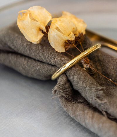 Serviettenringe in gold