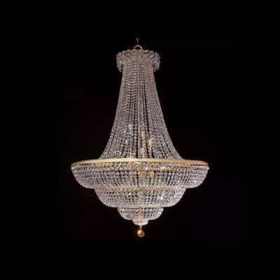 8-Flammiger Kristall-Kronleuchter H 70cm x ⌀ 40cm