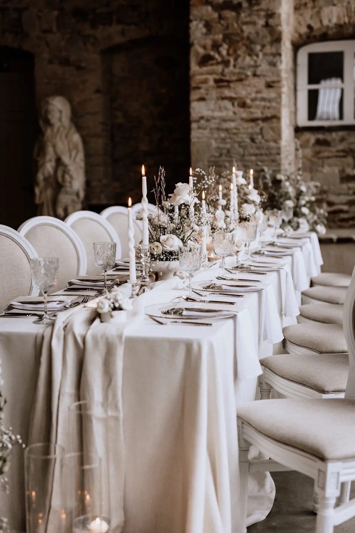 Leinentischdecke in Macchiato Beige | 410×250 cm